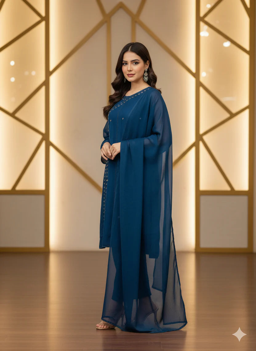 Mahnoor  ( Stitched 3 Pcs )