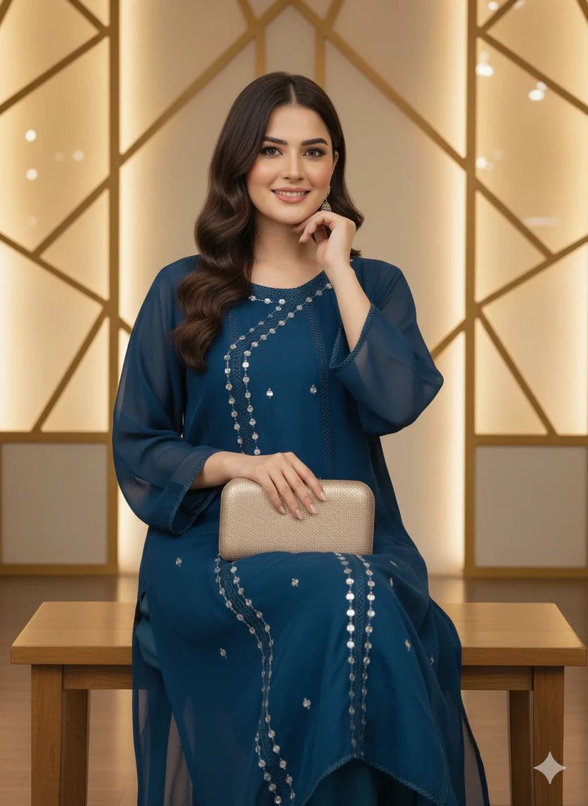 Mahnoor  ( Stitched 3 Pcs )