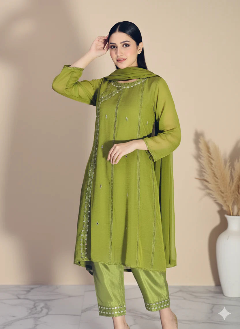 Mahnoor  ( Stitched 3 Pcs )