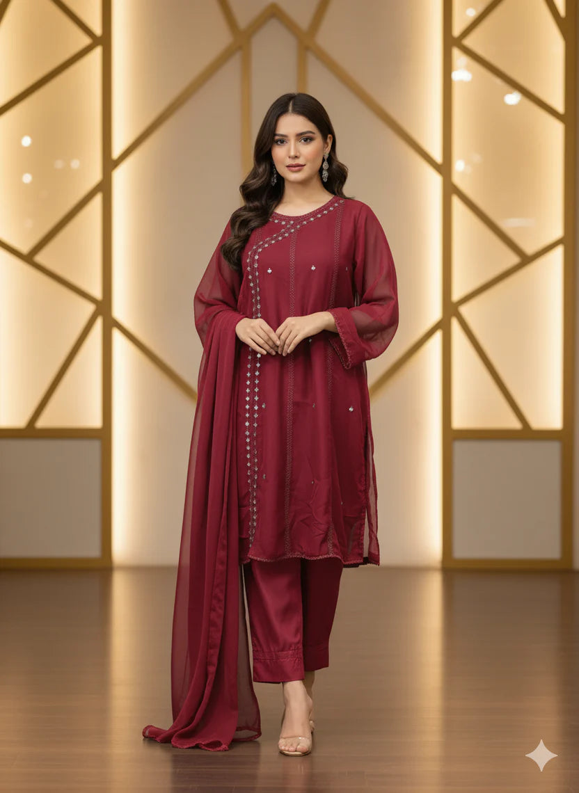 Mahnoor  ( Stitched 3 Pcs )
