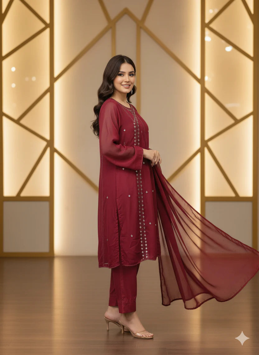 Mahnoor  ( Stitched 3 Pcs )