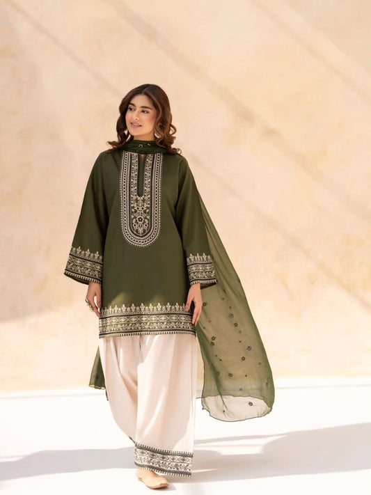 Hoorain Cotton Embroided 3 PCs